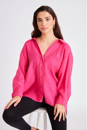 117040 TOPTAN FUŞYA GÖMLEK