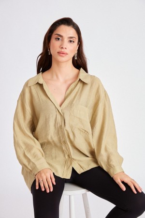 117058 TOPTAN VİZON GÖMLEK