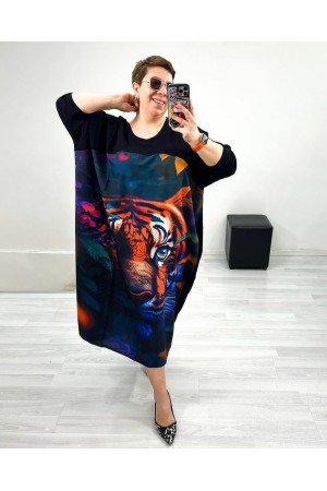 117288 TOPTAN SİYAH ELBİSE