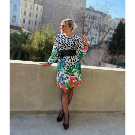 117290 patterned DRESS