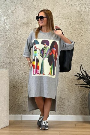 117293 Grey DRESS
