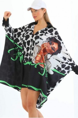 117297 patterned DRESS