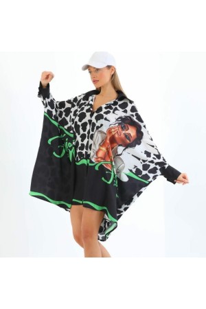 117297 TOPTAN DESENLİ ELBİSE