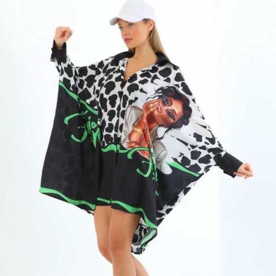 117297 patterned DRESS