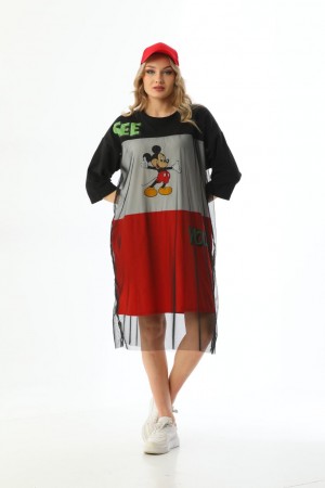 117303 patterned DRESS