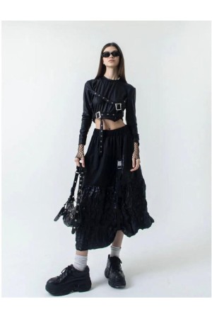 117318 TOPTAN SİYAH ETEK