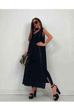 117319 TOPTAN SİYAH ELBİSE