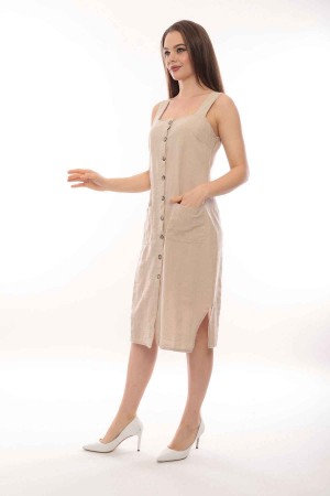 117592 beige DRESS