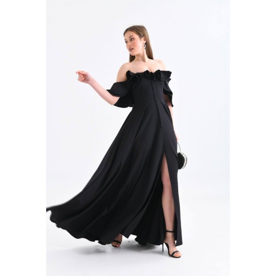 117638 TOPTAN SİYAH ABİYE