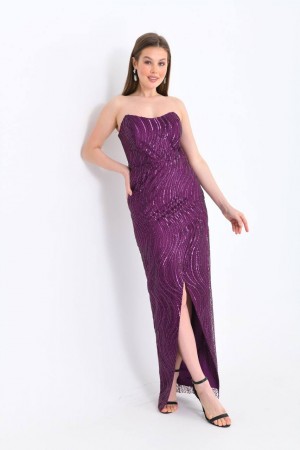 117640 purple Evening dress