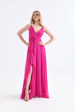 117649 fuchsia Evening dress