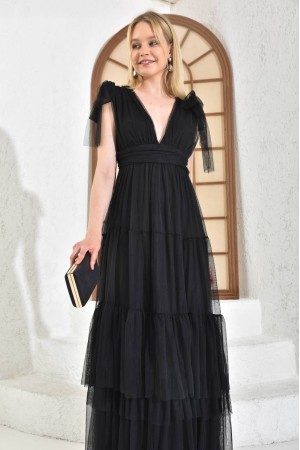 117657 TOPTAN SİYAH ABİYE