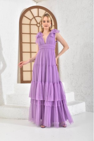 117658 TOPTAN LİLA ABİYE