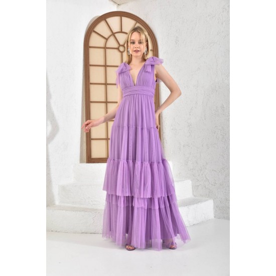 117658 lilac Evening dress
