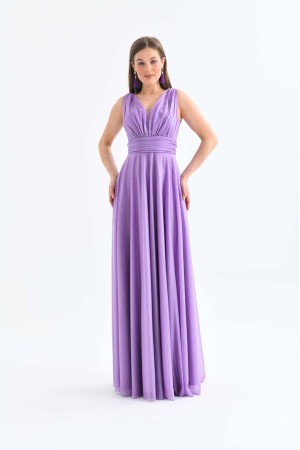 117669 TOPTAN LİLA ABİYE