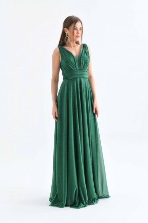 117671 Emerald Green Evening dress