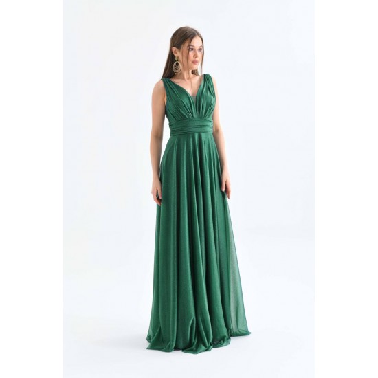117671 Emerald Green Evening dress