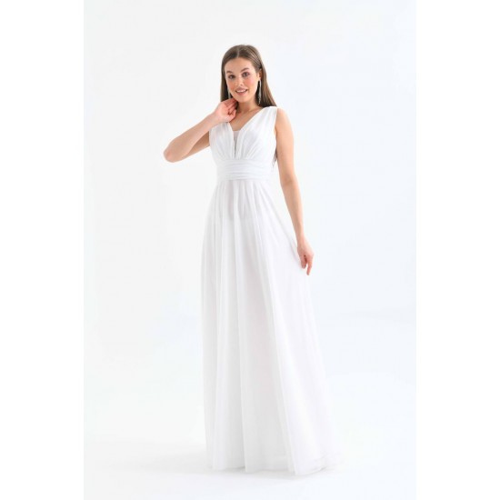 117672 white Evening dress