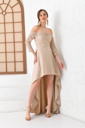 117674 beige Evening dress