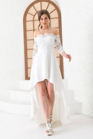 117675 white Evening dress