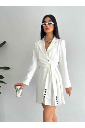 117857 TOPTAN BEYAZ ELBİSE