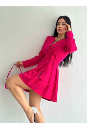 117860 TOPTAN FUŞYA ELBİSE