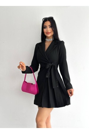 117863 TOPTAN SİYAH ELBİSE