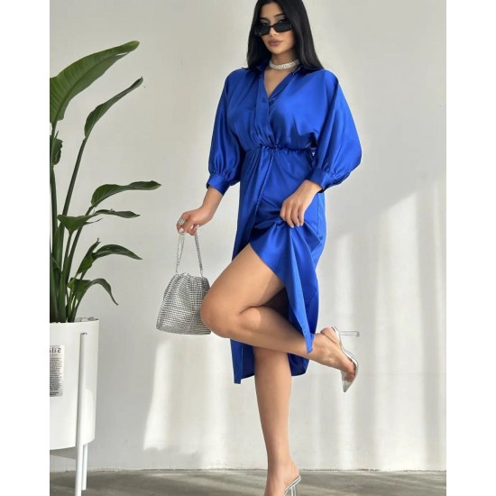 117867 TOPTAN SAKS ELBİSE