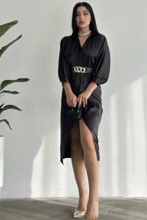 117868 TOPTAN SİYAH ELBİSE