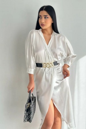 117870 TOPTAN BEYAZ ELBİSE
