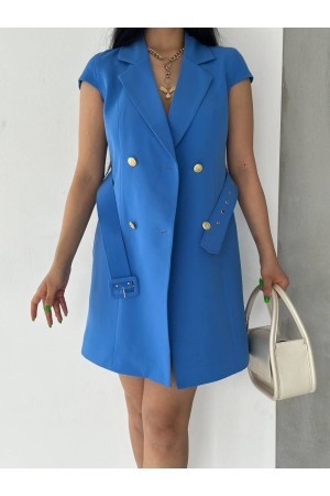 117876 TOPTAN MAVİ ELBİSE