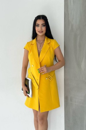 117882 yellow DRESS