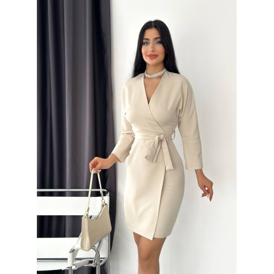 117884 beige DRESS
