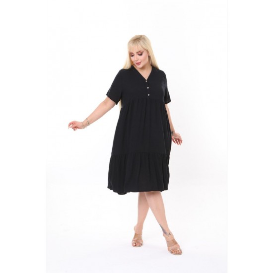 118183 TOPTAN SİYAH ELBİSE