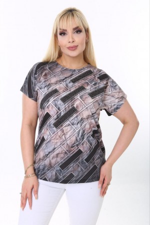 118194 TOPTAN DESENLİ BLUZ