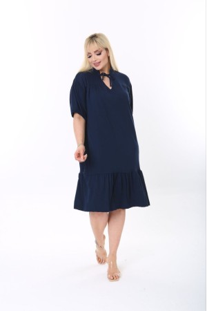 118208 TOPTAN LACİVERT ELBİSE