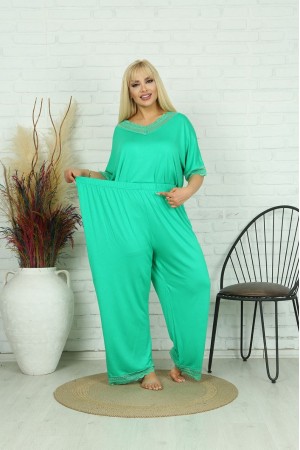 118222 TOPTAN YEŞİL PANTOLON TAKIM