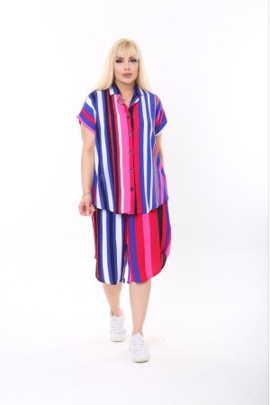 118232 TOPTAN ÇİZGİLİ PANTOLON TAKIM