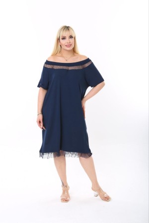 118239 Navy blue DRESS