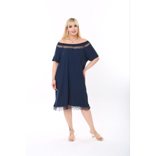 118239 Navy blue DRESS