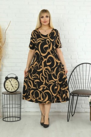 118256 patterned DRESS