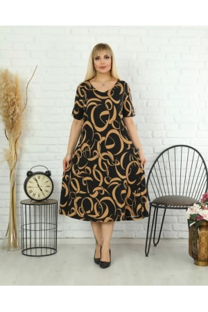 118256 patterned DRESS