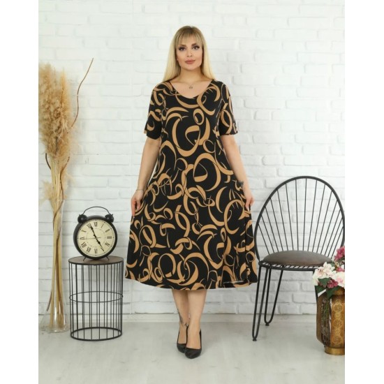 118256 patterned DRESS
