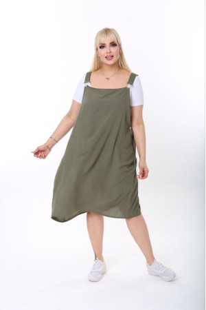 118272 TOPTAN HAKİ ELBİSE