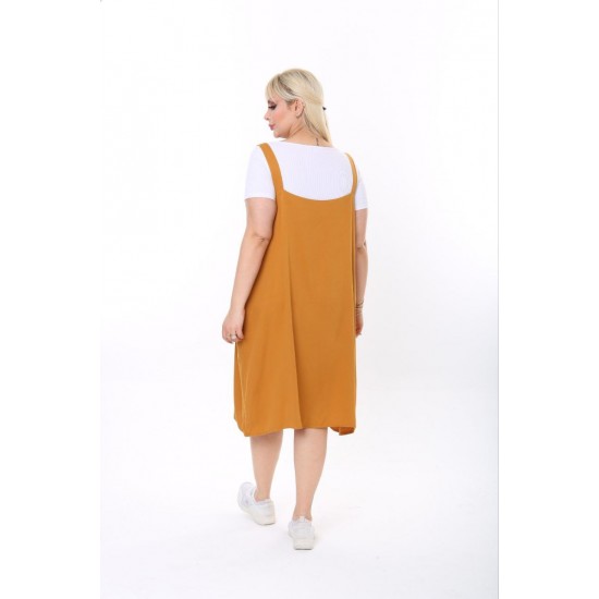 118274 mustard DRESS