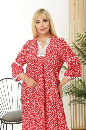 118276 TOPTAN DESENLİ ELBİSE