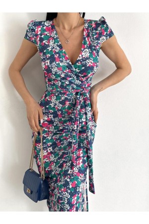 118510 TOPTAN DESENLİ ELBİSE