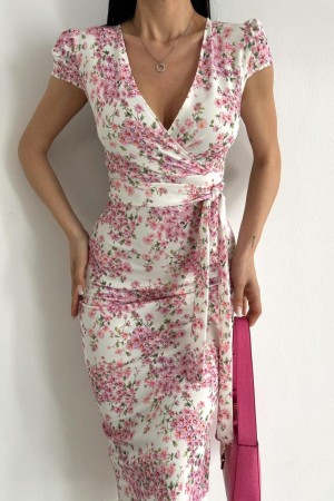 118511 TOPTAN DESENLİ ELBİSE