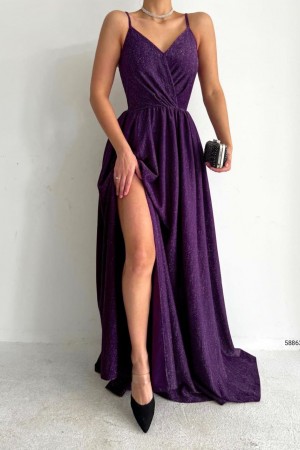 118518 purple Evening dress