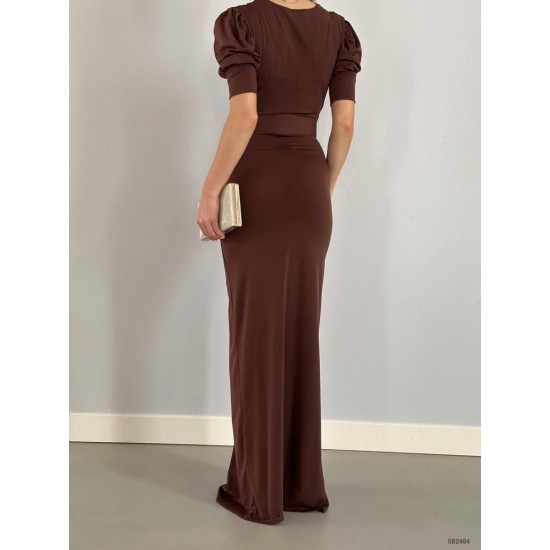 118532 coffee Evening dress
